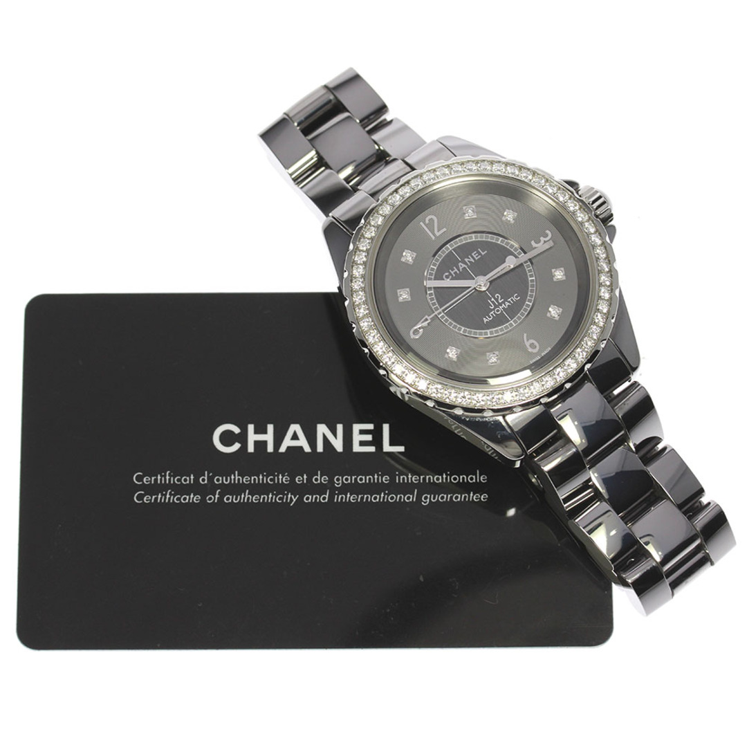 CHANEL(シャネル)のシャネル CHANEL H2566 J12 クロマティック ダイヤベゼル 8P 自動巻き メンズ 美品 保証書付き_804151 メンズの時計(腕時計(アナログ))の商品写真