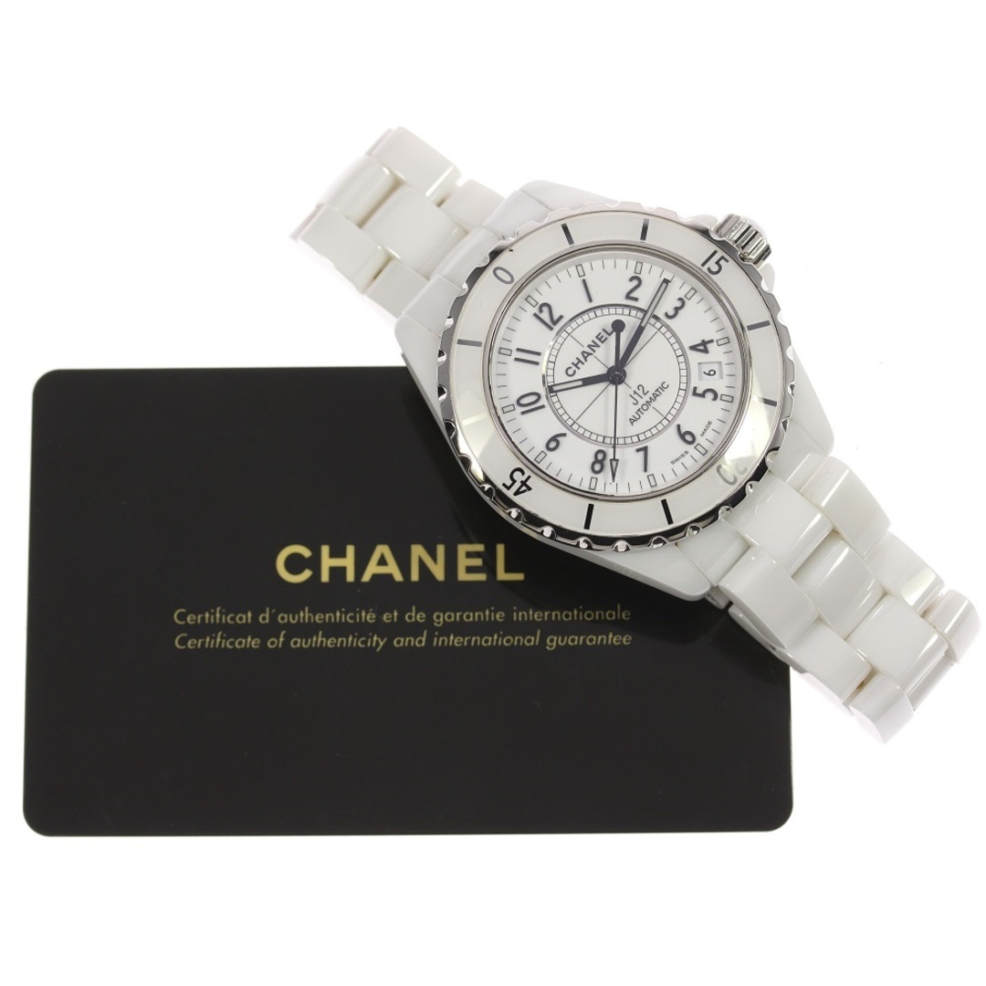 CHANEL(シャネル)のシャネル CHANEL H0970 J12 白セラミック デイト 自動巻き メンズ 保証書付き_804133 メンズの時計(腕時計(アナログ))の商品写真