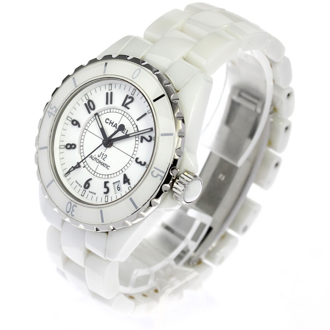 CHANEL(シャネル)のシャネル CHANEL H0970 J12 白セラミック デイト 自動巻き メンズ 保証書付き_804133 メンズの時計(腕時計(アナログ))の商品写真