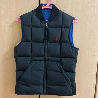 ポロラルフローレン(POLO RALPH LAUREN)の新品　ポロラルフローレン　レディース　ＸＳダウンベスト　黒　紺　リバーシブル(ダウンベスト)