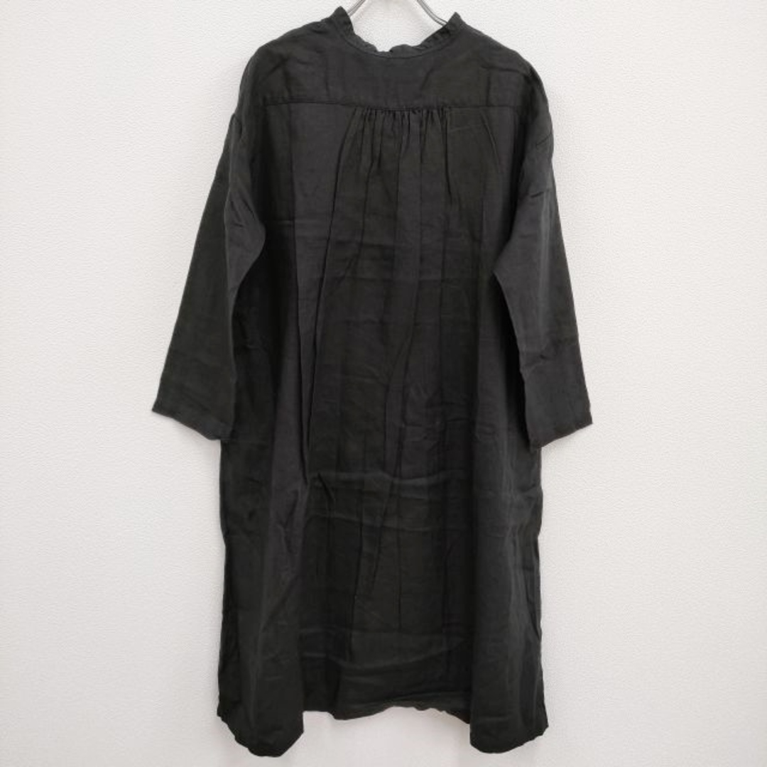 nest Robe(ネストローブ)のnest Robe リネンワンピース 01164-1155 ワンピース ブラック レディース ネストローブ【中古】4-0302M♪ レディースのワンピース(ロングワンピース/マキシワンピース)の商品写真