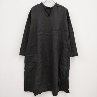 ネストローブ(nest Robe)のnest Robe リネンワンピース 01164-1155 ワンピース ブラック レディース ネストローブ【中古】4-0302M♪(ロングワンピース/マキシワンピース)