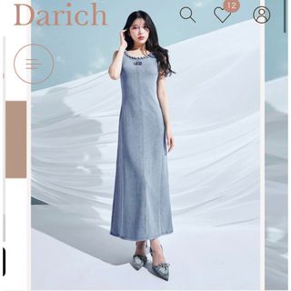 ダーリッチ(Darich)のカットデニムロングワンピース(ロングワンピース/マキシワンピース)