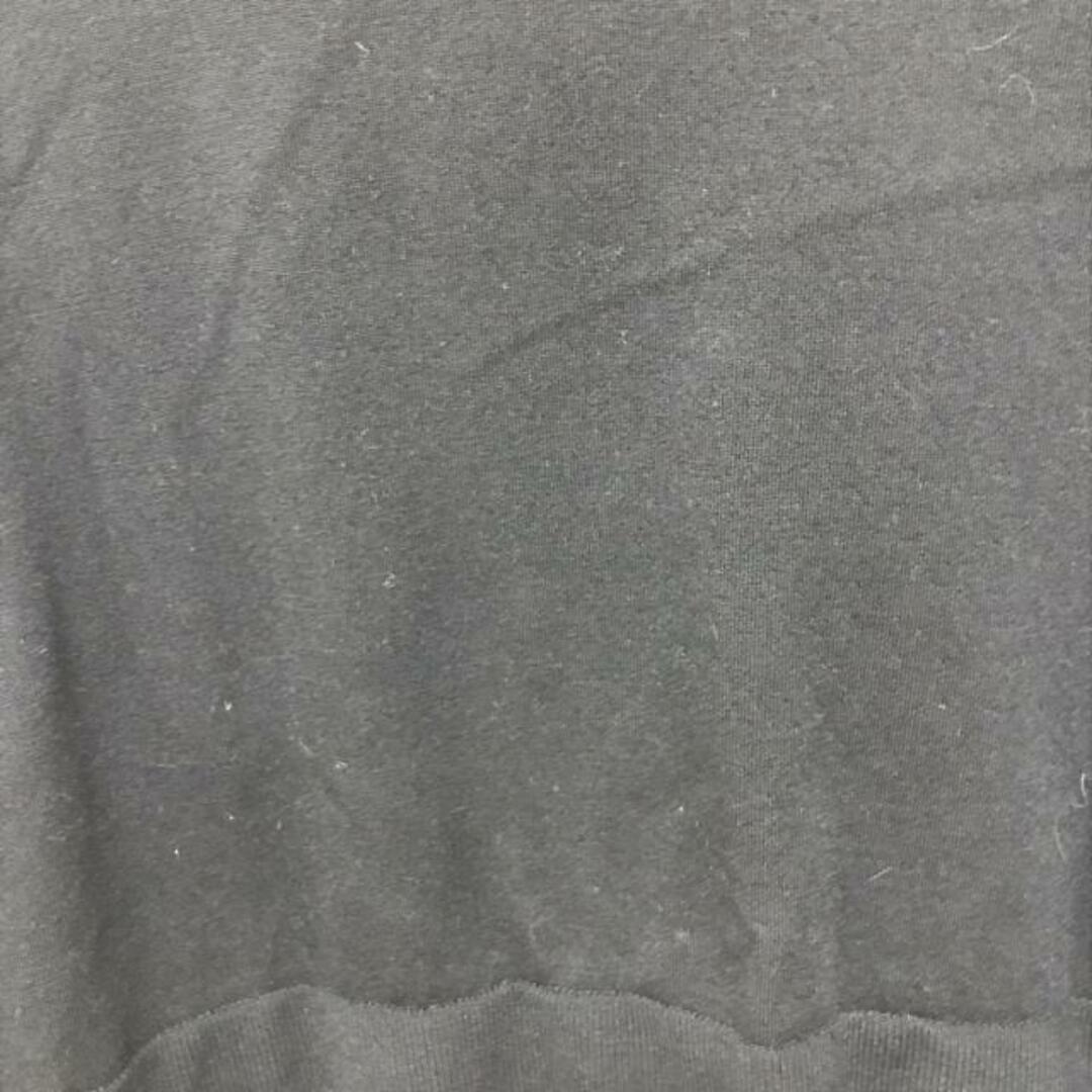 ENFOLD(エンフォルド)のENFOLD(エンフォルド) 長袖カットソー サイズ38 M レディース - 黒×白×ライトブルー クルーネック/異素材切り替え レディースのトップス(カットソー(長袖/七分))の商品写真