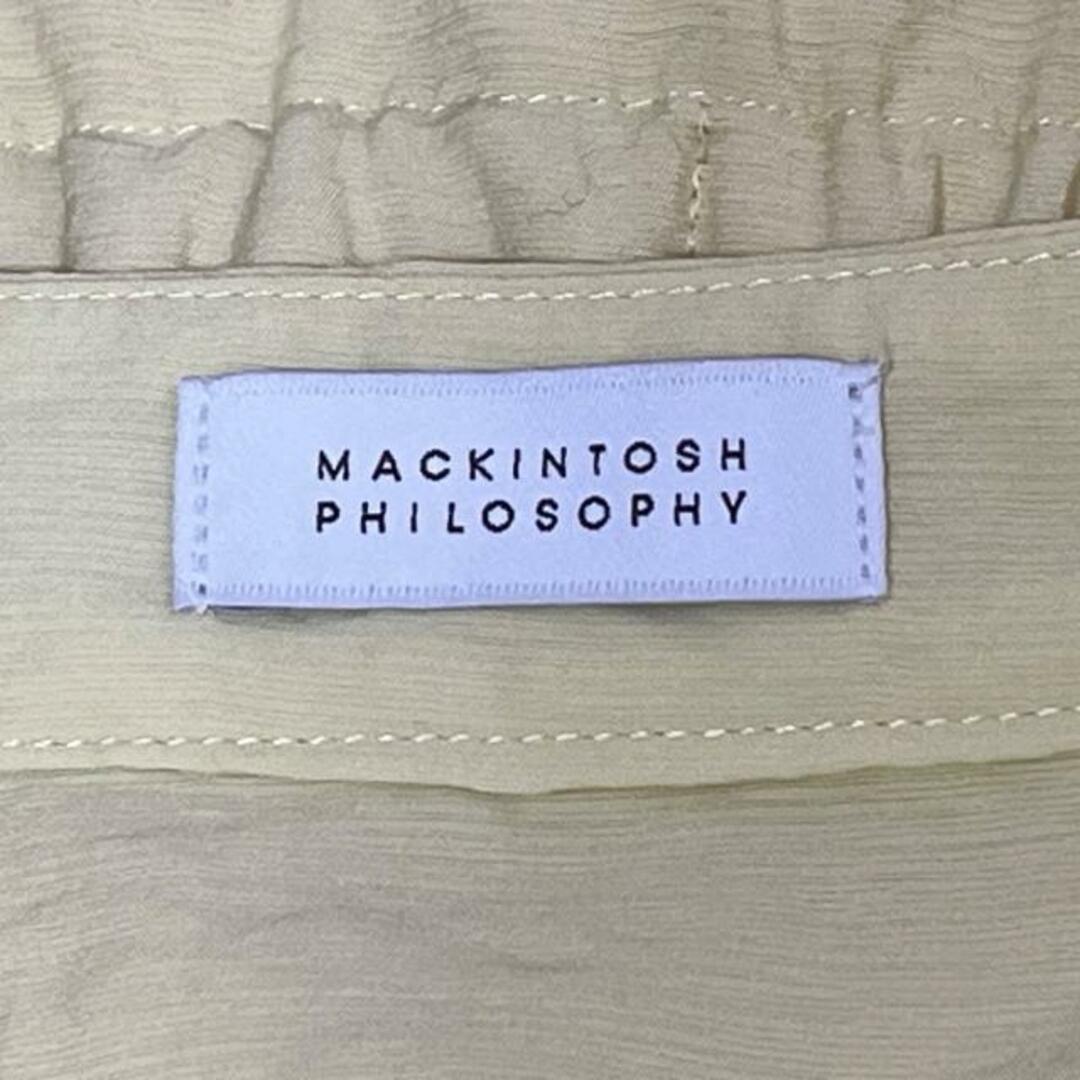 MACKINTOSH PHILOSOPHY(マッキントッシュフィロソフィー)のMACKINTOSH PHILOSOPHY(マッキントッシュフィロソフィー) ワンピース サイズ36 M レディース美品  - ライトイエロー その他 襟/七分袖/ロング レディースのワンピース(その他)の商品写真