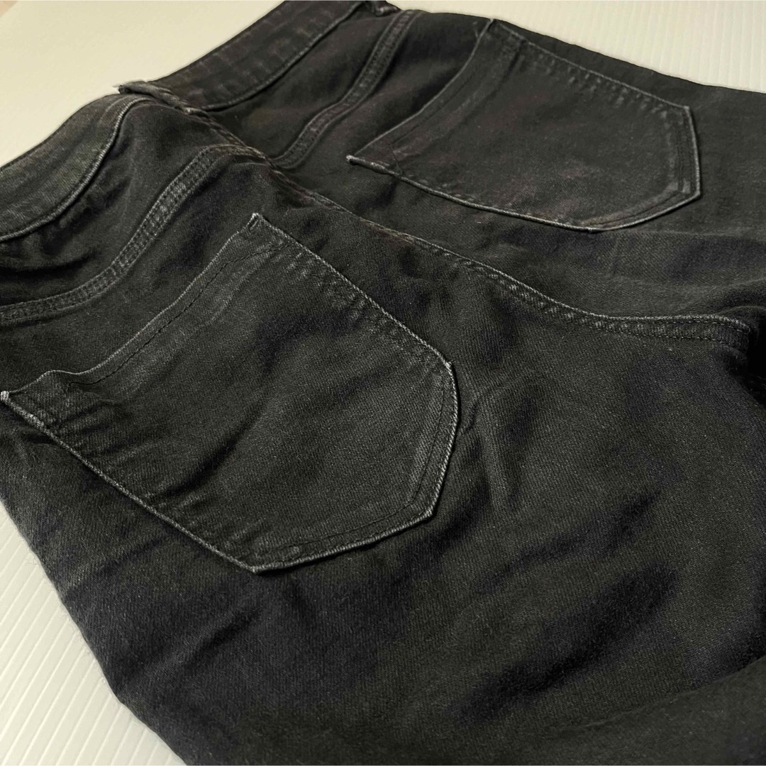 ZARA(ザラ)のZARA BASIC ザラ ブラックデニム 34 黒 レディースのパンツ(デニム/ジーンズ)の商品写真