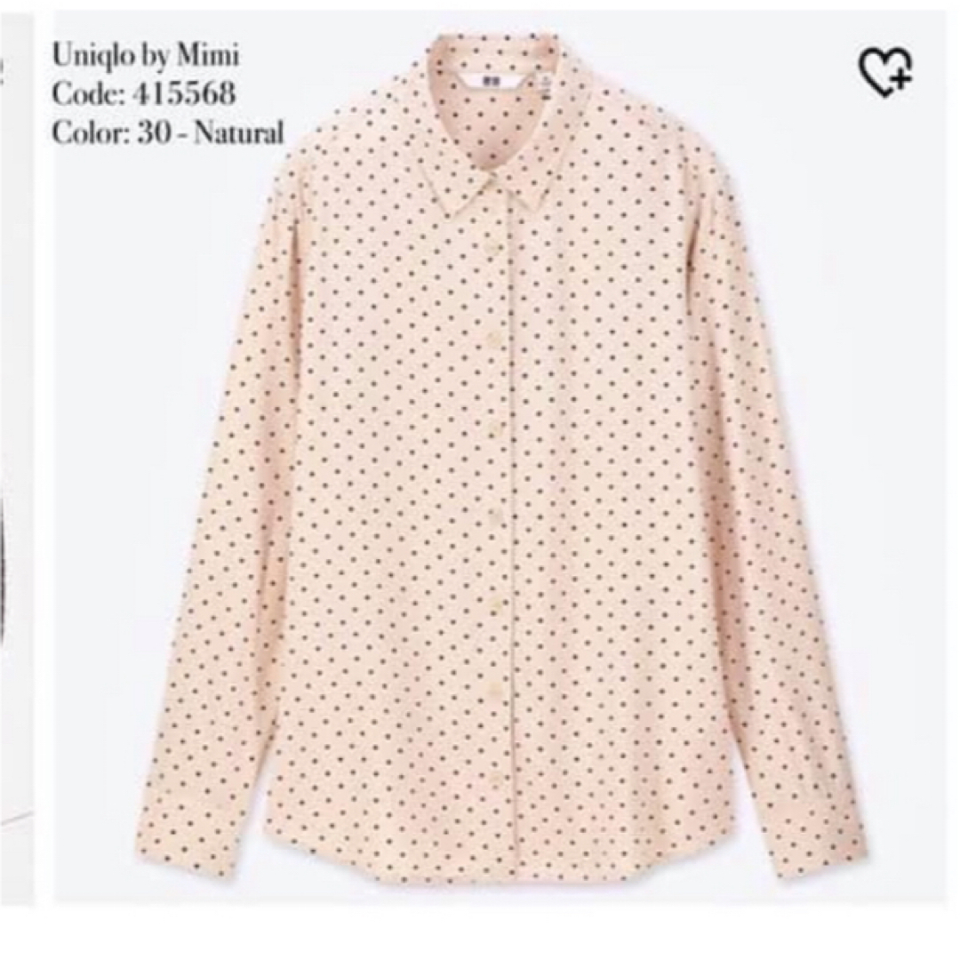 UNIQLO(ユニクロ)のドットシャツ レディースのトップス(シャツ/ブラウス(長袖/七分))の商品写真