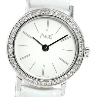 ピアジェ(PIAGET)のピアジェ PIAGET G0A36532 アルティプラノ K18WG ダイヤベゼル クォーツ レディース 良品 _807873(腕時計)