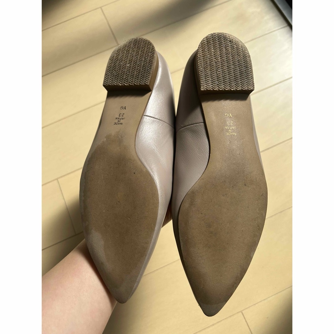 DIANA(ダイアナ)のエフ バイ ウェルフィット フラットパンプス （ダークベージュカーフ） レディースの靴/シューズ(ローファー/革靴)の商品写真