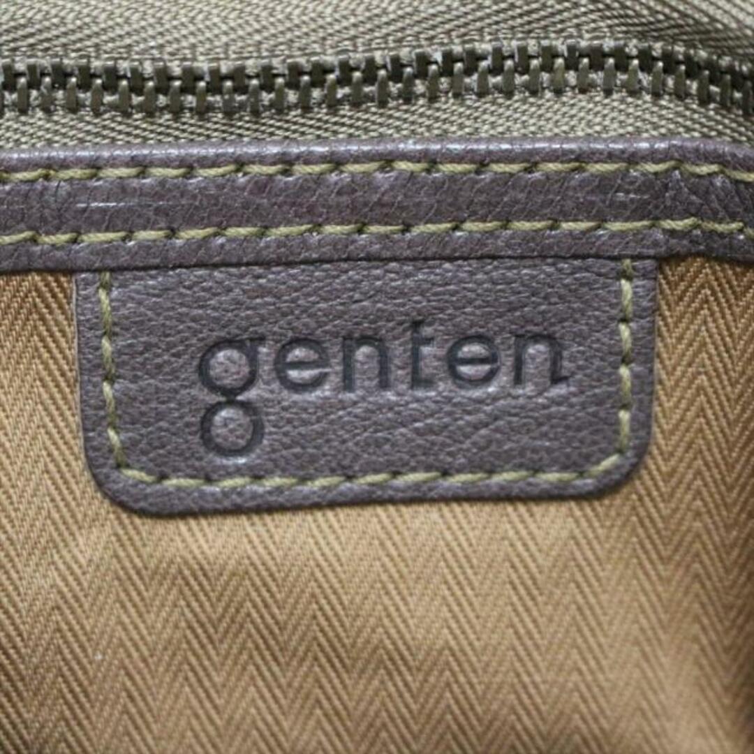 genten(ゲンテン)のgenten(ゲンテン) ハンドバッグ - ダークブラウン レザー レディースのバッグ(ハンドバッグ)の商品写真