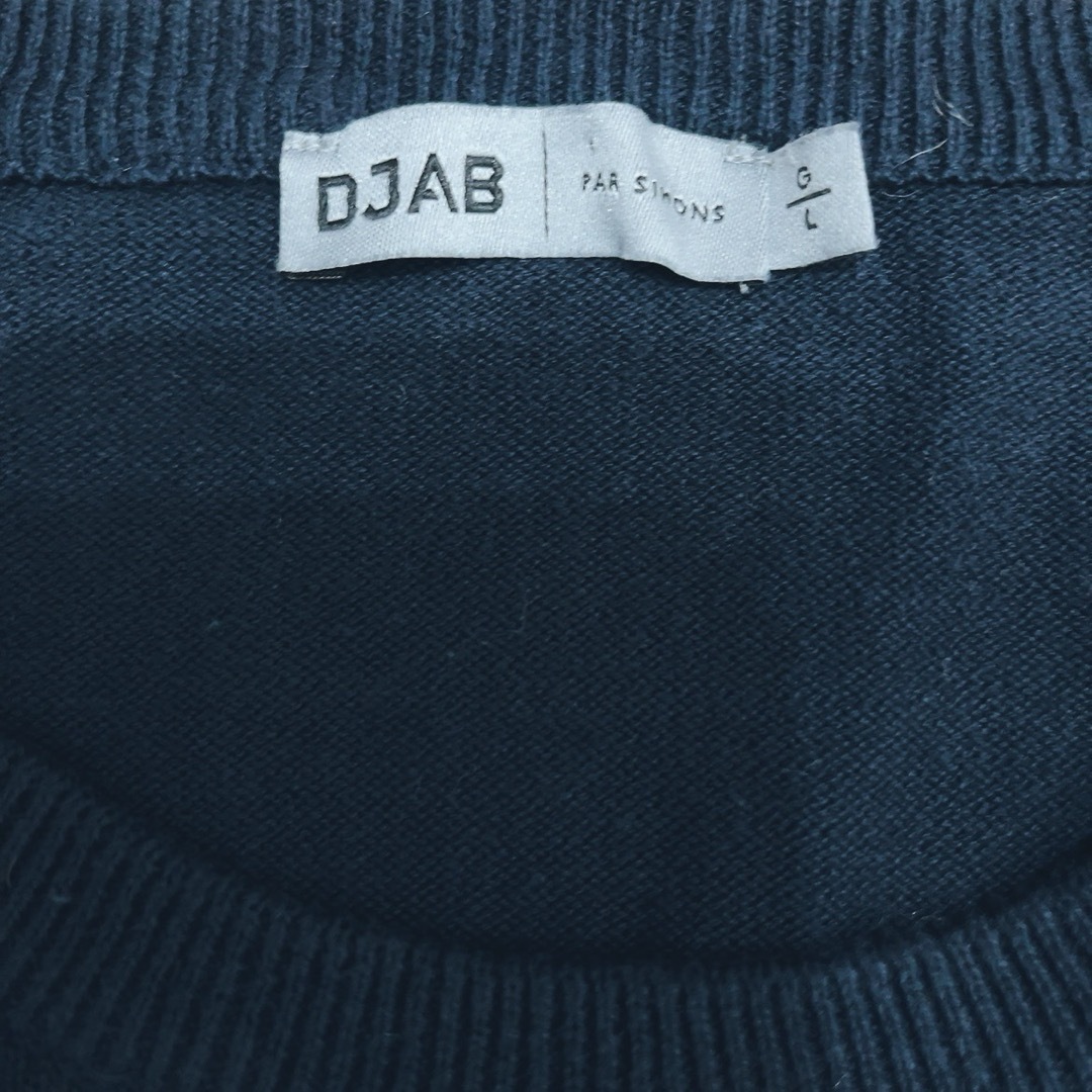 DJAB メンズ　ニット　レザー ロゴ ワンポイント L メンズのトップス(ニット/セーター)の商品写真
