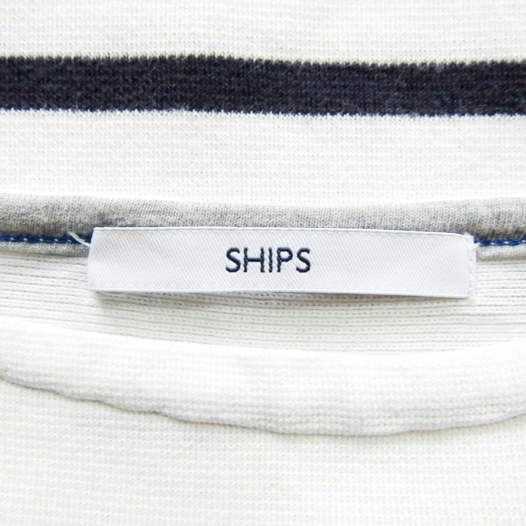 SHIPS(シップス)のSHIPS　シップス　ショートスリーブボーダーカットソー　Sサイズ レディースのトップス(カットソー(半袖/袖なし))の商品写真