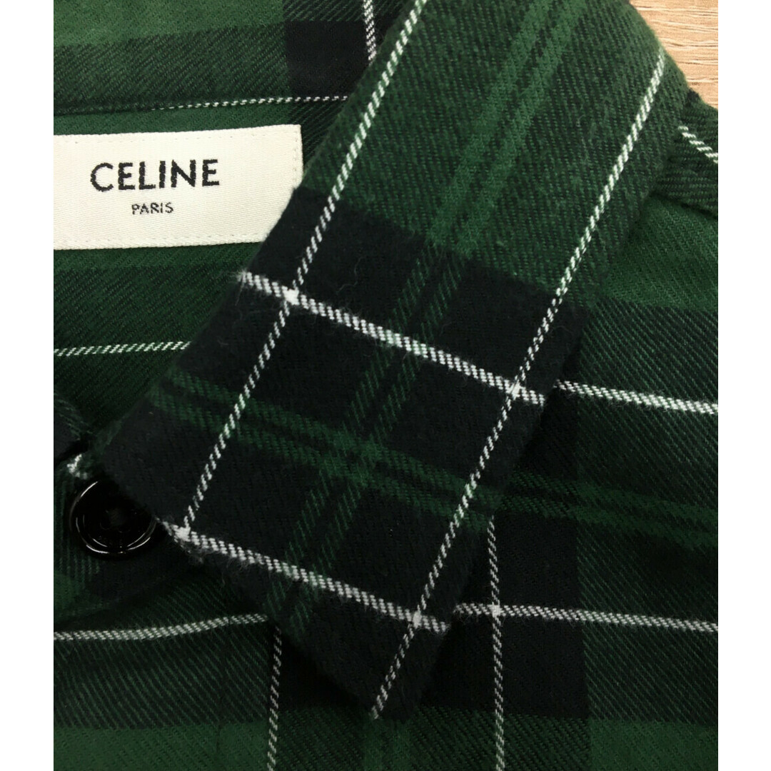 celine - セリーヌ CELINE フランネルチェックオーバーサイズシャツ celine - セリーヌ CELINE フランネルチェックオーバーサイズシャツ