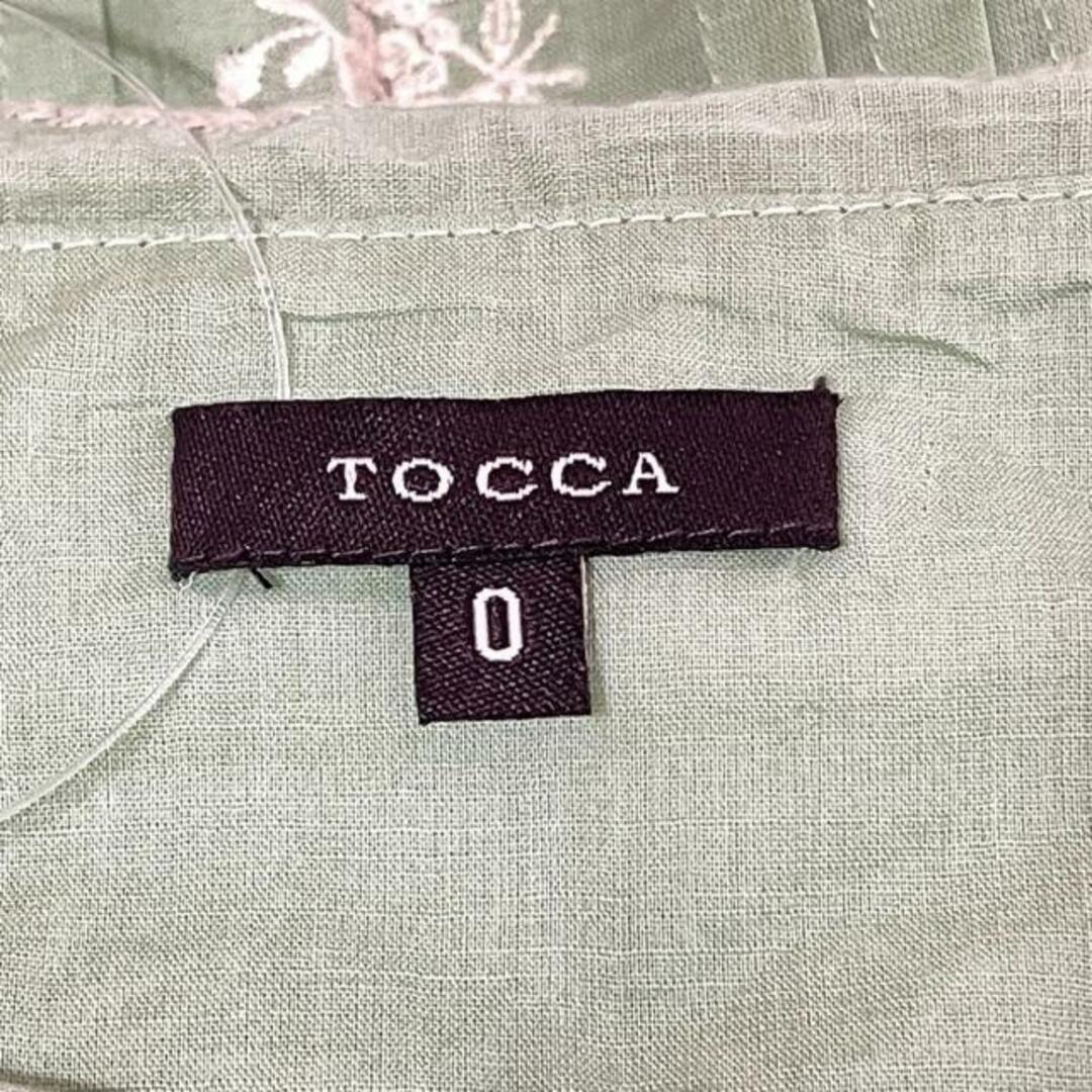 TOCCA(トッカ)のTOCCA(トッカ) ワンピース サイズ0 XS レディース - ライトグリーン×ベージュ ベアトップワンピ/ミニ レディースのワンピース(その他)の商品写真