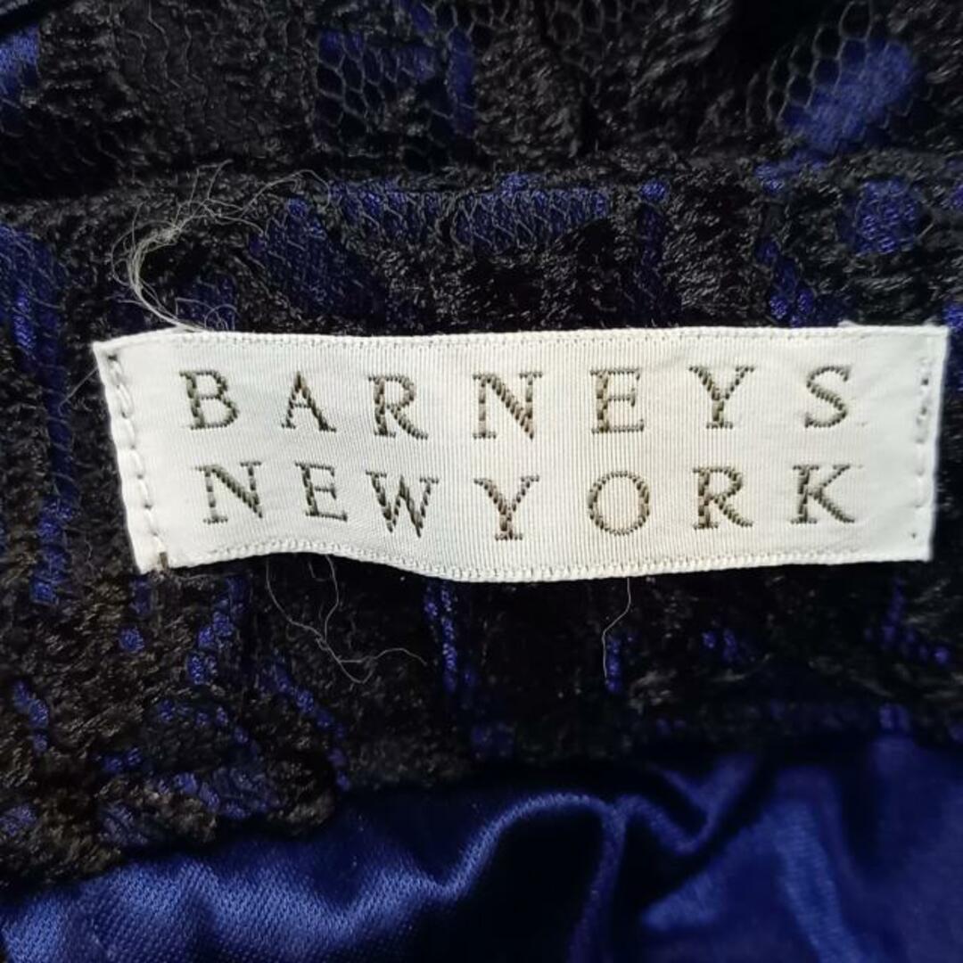 BARNEYS NEW YORK(バーニーズニューヨーク)のBARNEYSNEWYORK(バーニーズ) ワンピース サイズF レディース - ダークネイビー×黒 ハイネック/ノースリーブ/ロング/レース レディースのワンピース(その他)の商品写真