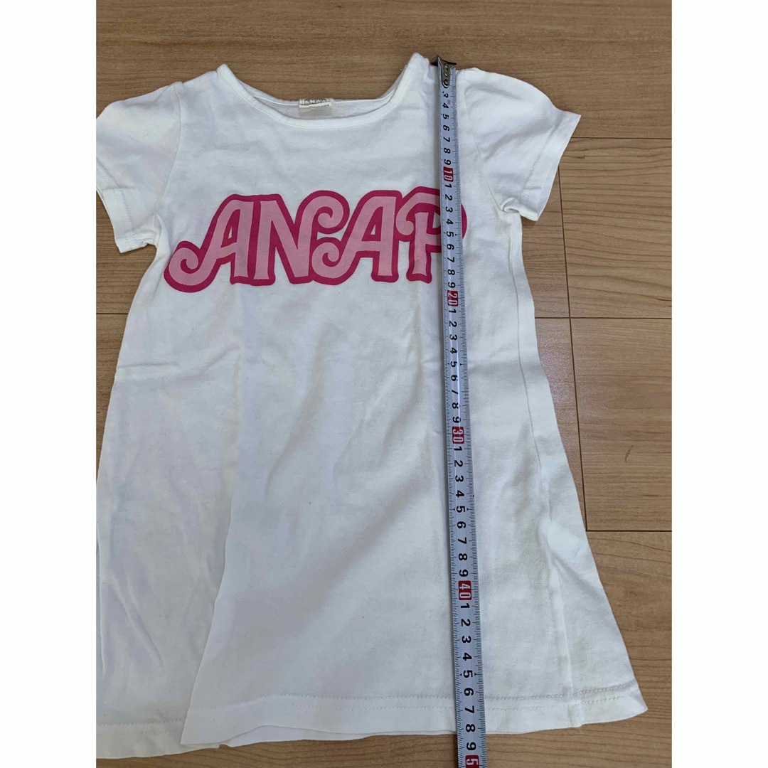 ANAP Kids(アナップキッズ)のアナップ　Tシャツワンピース　100 キッズ/ベビー/マタニティのキッズ服女の子用(90cm~)(ワンピース)の商品写真