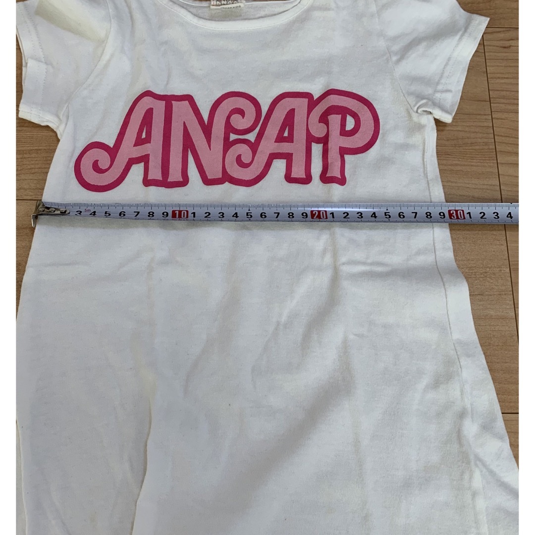 ANAP Kids(アナップキッズ)のアナップ　Tシャツワンピース　100 キッズ/ベビー/マタニティのキッズ服女の子用(90cm~)(ワンピース)の商品写真