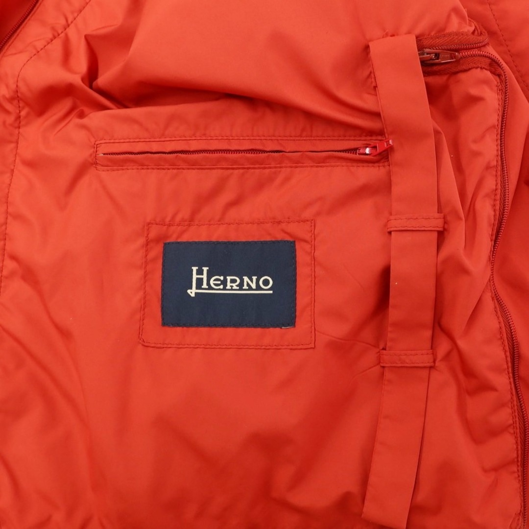 HERNO(ヘルノ)の【中古】ヘルノ Herno ポリエステル ステンカラーコート レッド【サイズ表記なし（L位）】【メンズ】 メンズのジャケット/アウター(ステンカラーコート)の商品写真