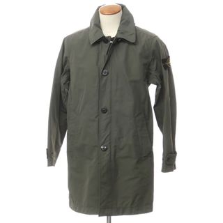 【中古】ストーンアイランド STONE ISLAND ポリエステルナイロン ステンカラーコート グリーングレー系【サイズM】【メンズ】