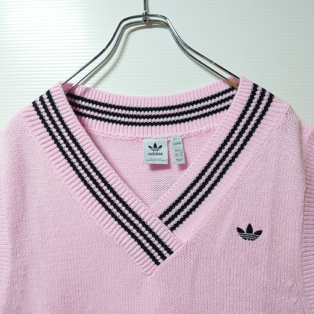 adidas(アディダス)のadidas★ルーズフィット ニットワンピース★チュニック★2XL★レディース レディースのワンピース(ミニワンピース)の商品写真