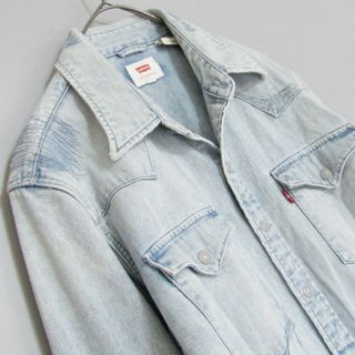 リーバイス(Levi's)のLevi's　リーバイス　ダメージ加工デニムシャツ　XSサイズ(シャツ/ブラウス(長袖/七分))