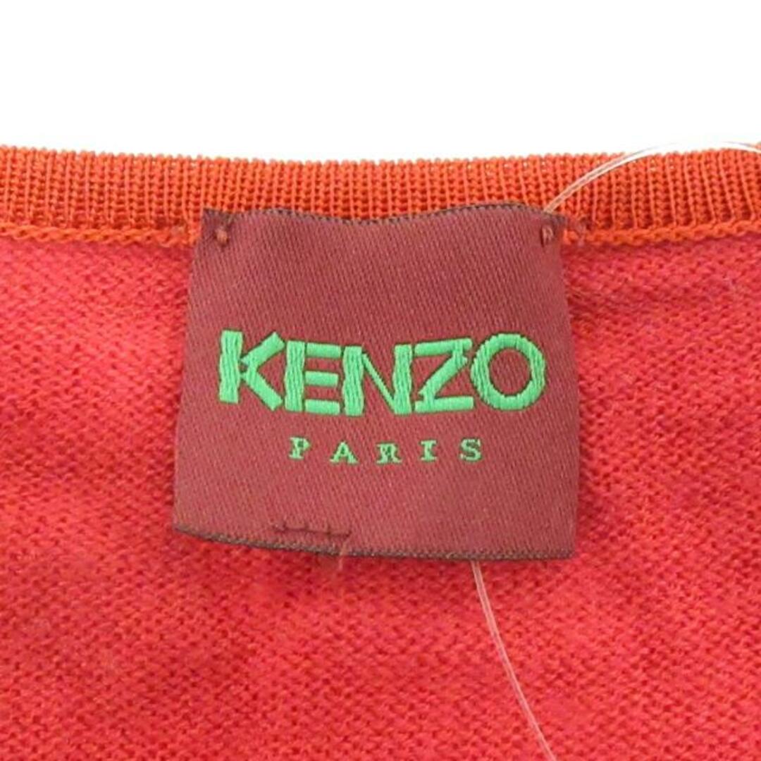 KENZO(ケンゾー)のKENZO(ケンゾー) 長袖セーター レディース - レッド クルーネック レディースのトップス(ニット/セーター)の商品写真