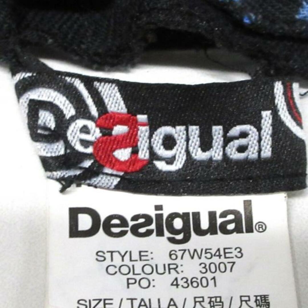 DESIGUAL(デシグアル)のDesigual(デシグアル) マフラー - レッド×黒×マルチ マフラー アクリル×ポリエステル レディースのファッション小物(マフラー/ショール)の商品写真