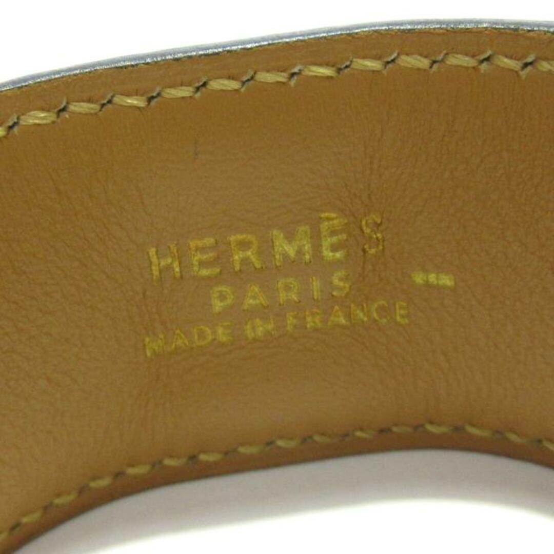 Hermes(エルメス)のHERMES(エルメス) ブレスレット美品  メドール リザード×金属素材 ダークグリーン×ゴールド スタッズ レディースのアクセサリー(ブレスレット/バングル)の商品写真