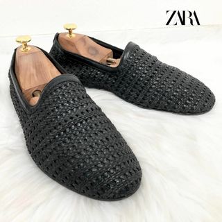 ZARA - ザラ ZARA 編み込み デザイン ローファー スリッポン