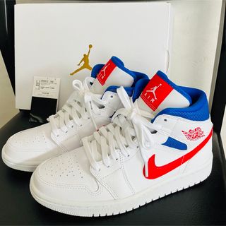 ジョーダン(Jordan Brand（NIKE）)の美品 24㎝ ウィメンズ エア ジョーダン 1MID(スニーカー)