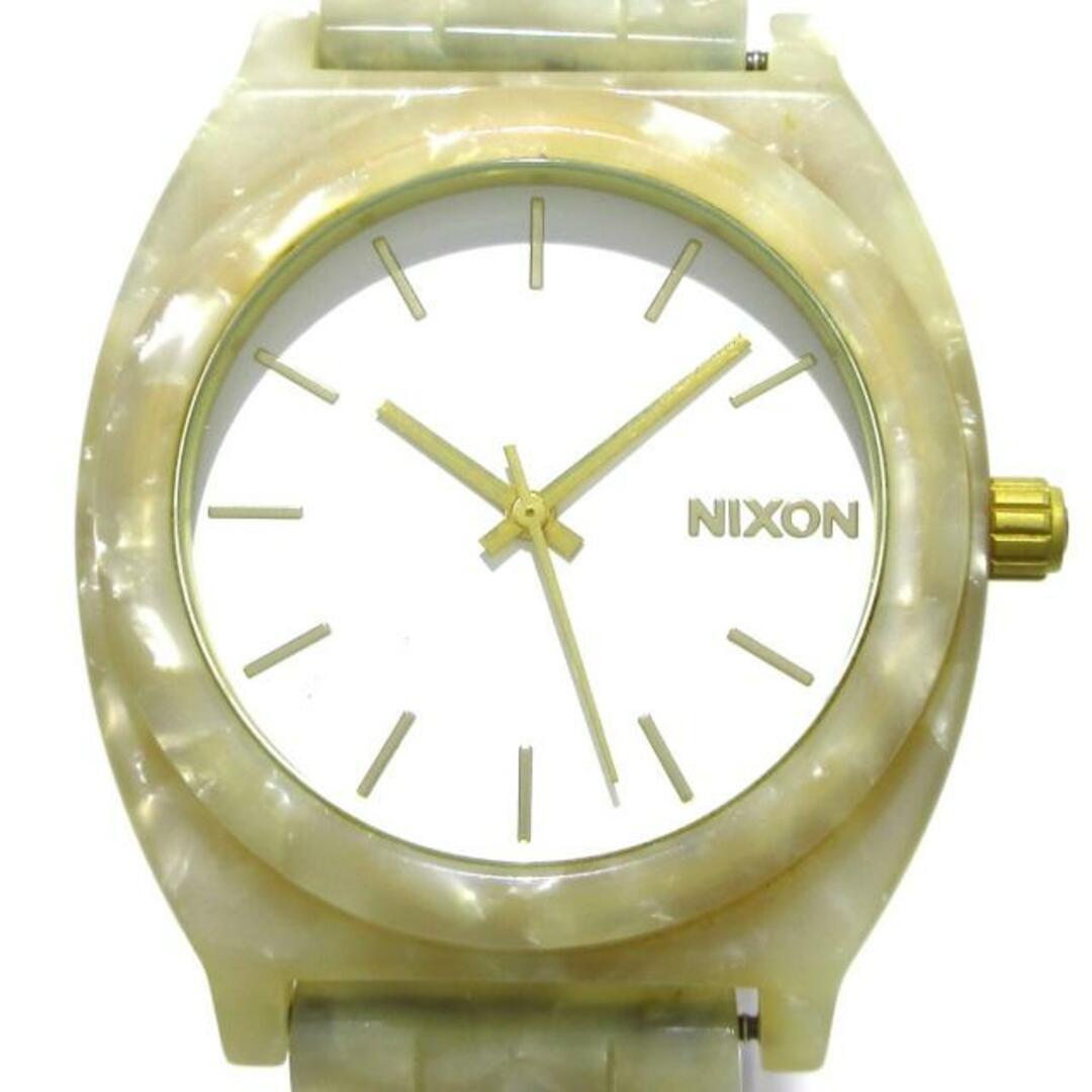 NIXON(ニクソン)のNIXON(ニクソン) 腕時計 THE TIME TELLER ACETATE メンズ 白 メンズの時計(その他)の商品写真