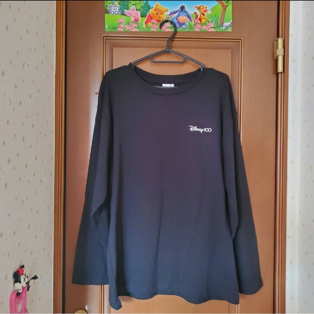 Disney(ディズニー)のディズニー100 ロンT 長袖 L メンズ トレーナー メンズのトップス(Tシャツ/カットソー(七分/長袖))の商品写真