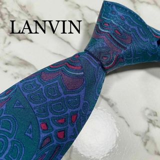 ランバン(LANVIN)のネクタイ ランバン アート ペイズリー 総柄 シルク 高級 ブランド(ネクタイ)