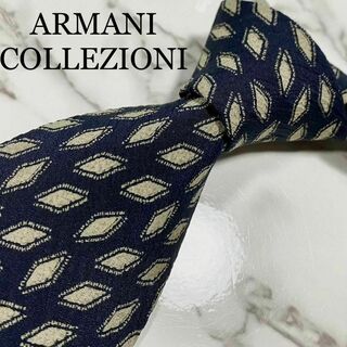 ARMANI COLLEZIONI - ネクタイ アルマーニコレツィオーニ 紋様柄 総柄 シルク 高級 ブランド