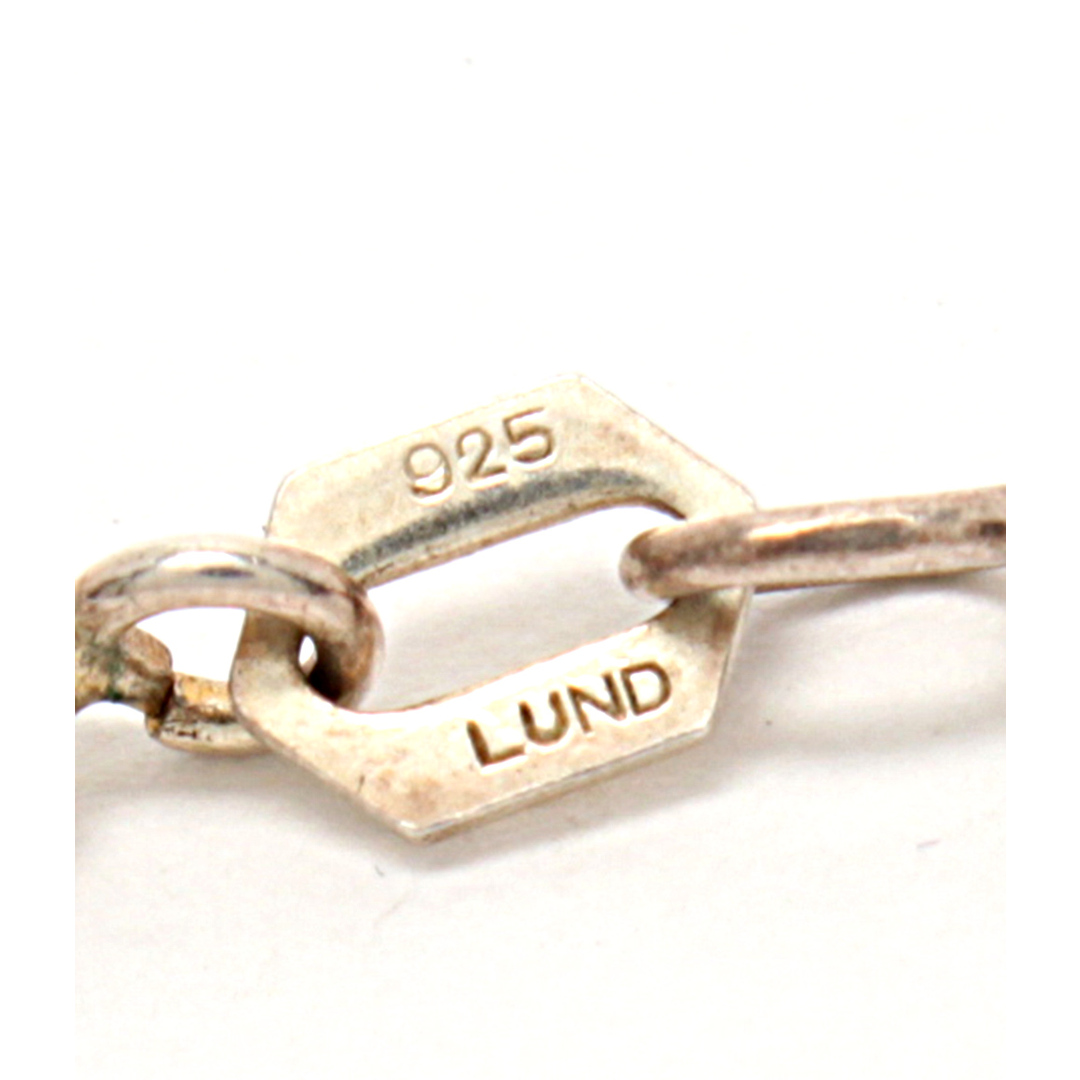 LUND ネックレス SV925 琥珀32x23mm コパル　 レディース レディースのアクセサリー(ネックレス)の商品写真