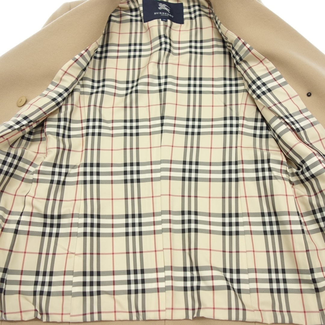 BURBERRY(バーバリー)のバーバリー ロンドン ピーコート 裏地チェック ウール ベージュ系【AFB34】 レディースのジャケット/アウター(ピーコート)の商品写真