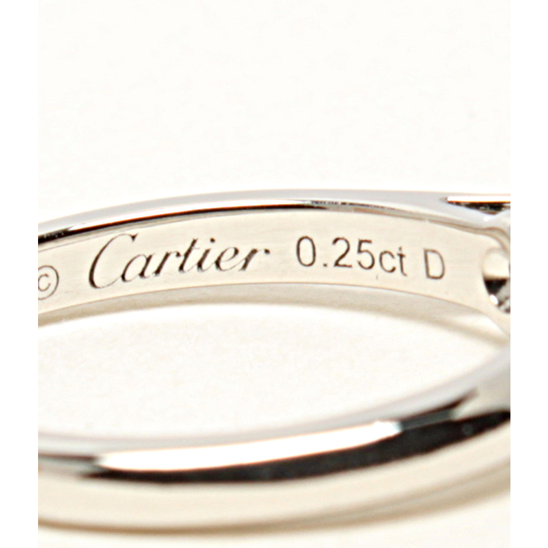 Cartier(カルティエ)の美品 カルティエ リング 指輪 Pt950 D.0.25ct レディース 4号 レディースのアクセサリー(リング(指輪))の商品写真