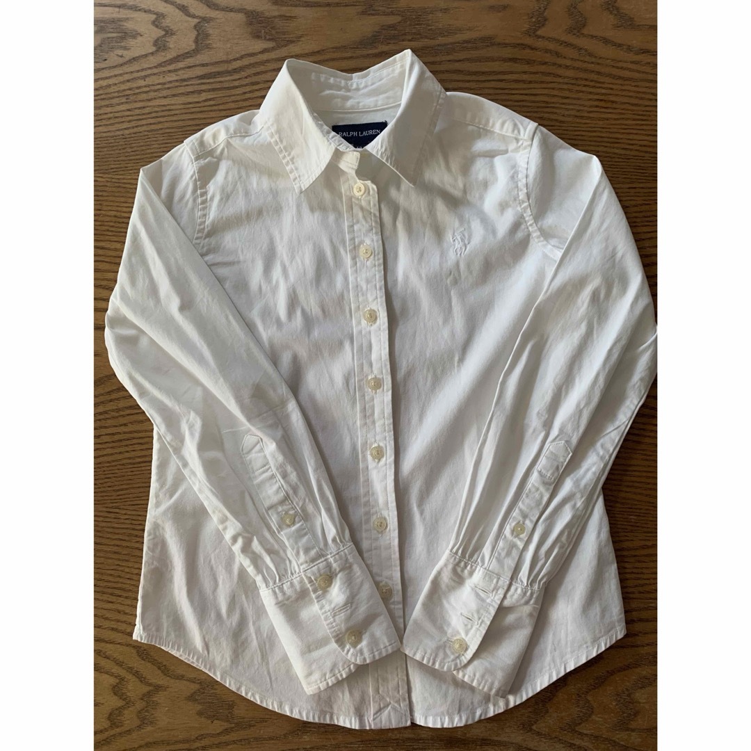 Ralph Lauren(ラルフローレン)のラルフローレン　白　シャツ　130 キッズ/ベビー/マタニティのキッズ服男の子用(90cm~)(ブラウス)の商品写真