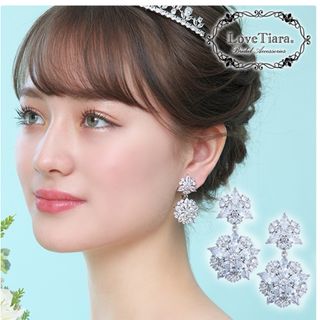 ピアス　ラブティアラ　LoveTiara　ブライダルアクセサリー(ピアス)