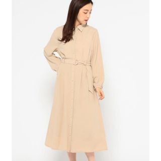 ミッシュマッシュ(MISCH MASCH)の（新品）ミッシュマッシュ　共布ベルト付きシャツワンピース(ロングワンピース/マキシワンピース)