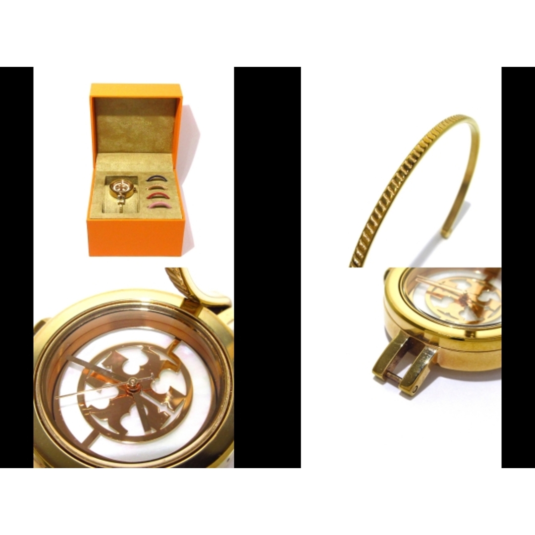 Tory Burch(トリーバーチ)のTORY BURCH(トリーバーチ) 腕時計 リーヴァチェンジベゼル TBW4037 レディース ホワイトシェル  レディースのファッション小物(腕時計)の商品写真