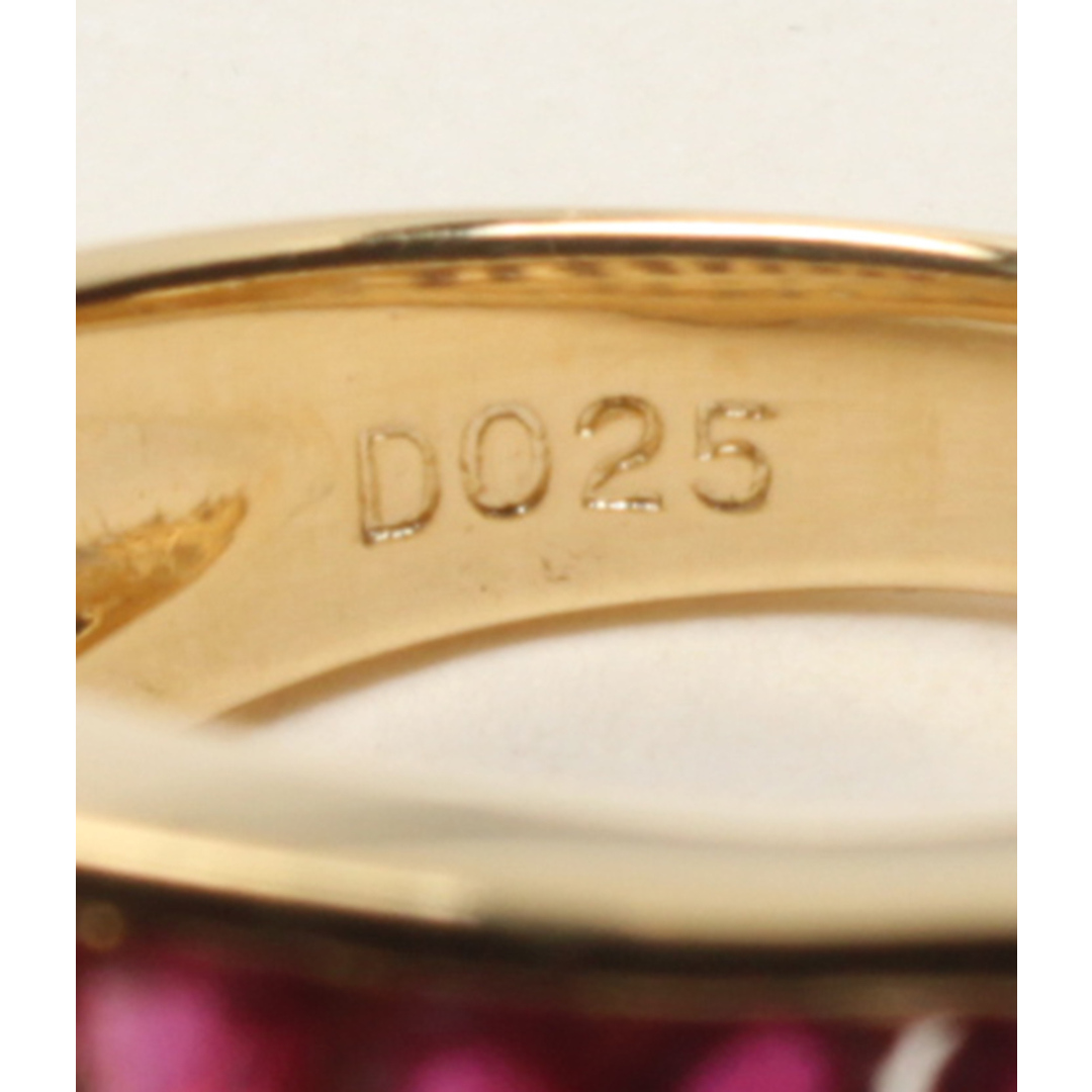美品  リング 指輪 K18 R1.27ct D0.25ct レディース 11号 レディースのアクセサリー(リング(指輪))の商品写真