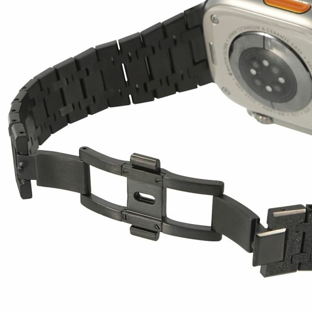 Apple Watch(アップルウォッチ)のアップルウォッチ ウルトラ ULTRA２ ULTRA チタン製 バンド フロステッドブラック【49mm】対応 Apple watch Band 高級ベルト メンズの時計(金属ベルト)の商品写真