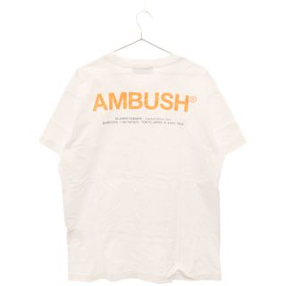 アンブッシュ(AMBUSH)のAMBUSH アンブッシュ XL LOGO T-SHIRT バックロゴプリントクルーネック半袖Tシャツ ホワイト 12111698(Tシャツ/カットソー(半袖/袖なし))