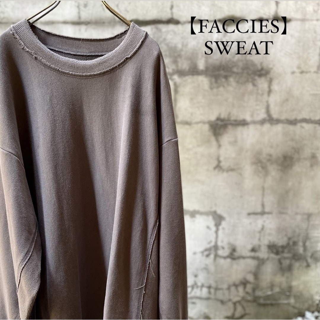 BEAMS(ビームス)のFACCIES crew neck sweat GRAY メンズのトップス(スウェット)の商品写真