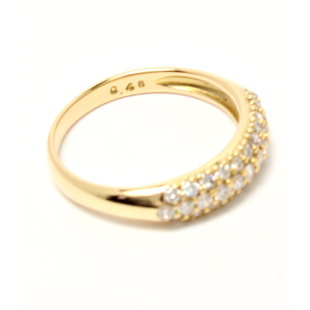 美品    リング 指輪 K18 ダイヤ 0.48ct    レディース 11号 レディースのアクセサリー(リング(指輪))の商品写真