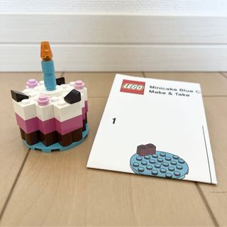 レゴ(Lego)のLego / レゴ　ミニケーキ　ブルーキャンドル(積み木/ブロック)