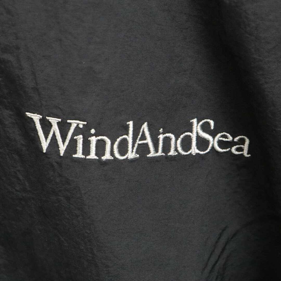 WIND AND SEA(ウィンダンシー)のWIND AND SEA ウィンダンシー WDSFU (W) JACKE ダービー ナイロンジャケット ブラック WDS-O-ATH-23-Q3-JK-03 メンズのジャケット/アウター(ナイロンジャケット)の商品写真