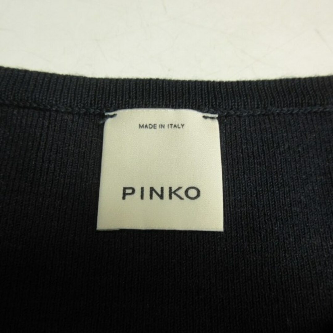 PINKO(ピンコ)のピンコ 美品 近年 ニット ワンピース ノースリーブ プルオーバー 濃紺 XS  レディースのワンピース(ひざ丈ワンピース)の商品写真