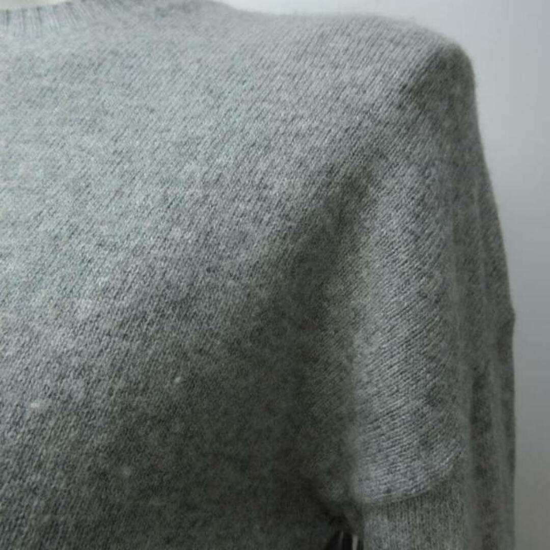 PINKO(ピンコ)のピンコ 近年 ニット セーター バック フリンジ 長袖 ウール混 グレー XS レディースのトップス(ニット/セーター)の商品写真